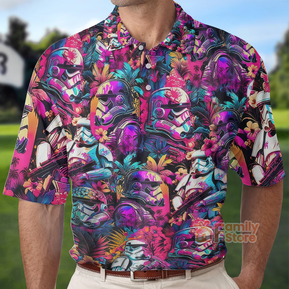 Stwa Synthwave Cool - Men Polo Shirt - Image 2