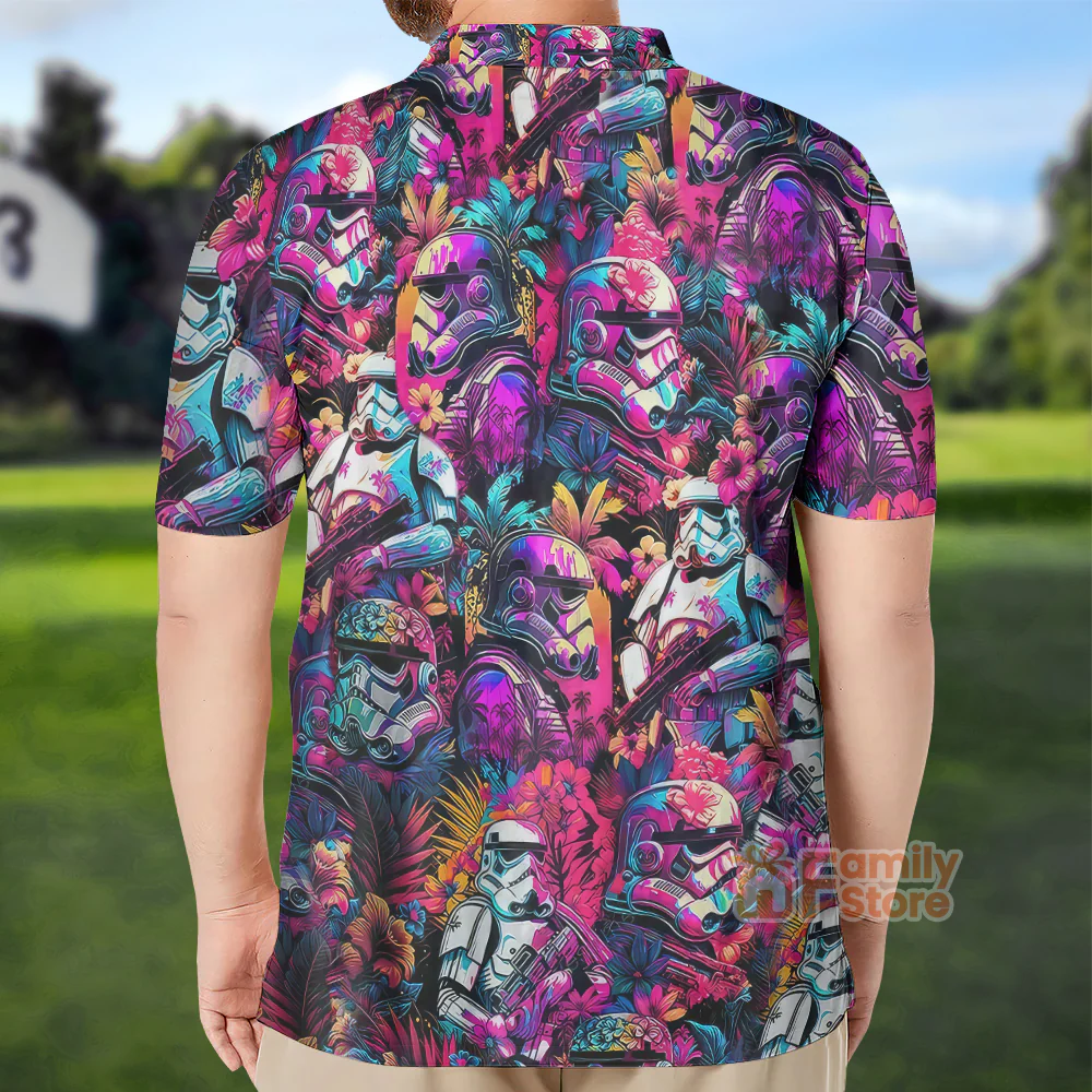 Stwa Synthwave Cool - Men Polo Shirt - Image 3