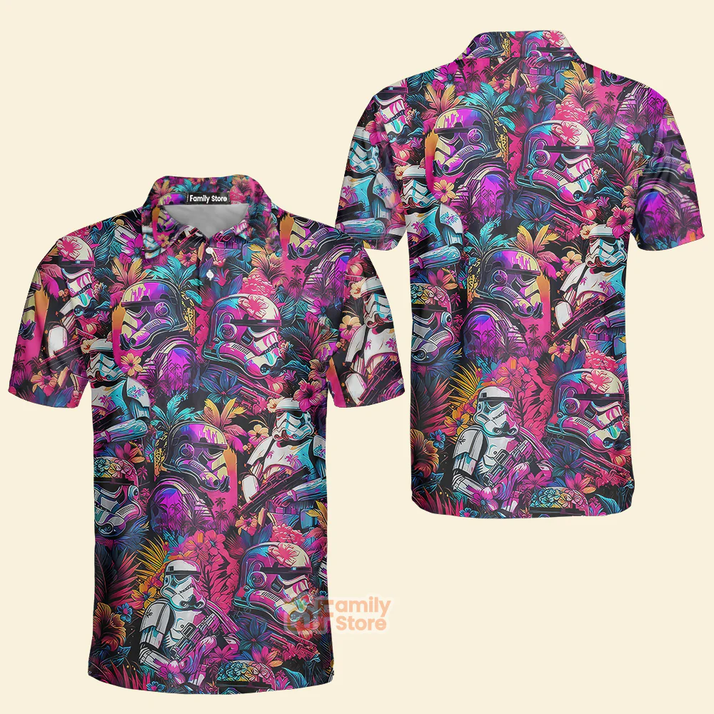 Stwa Synthwave Cool - Men Polo Shirt - Image 4