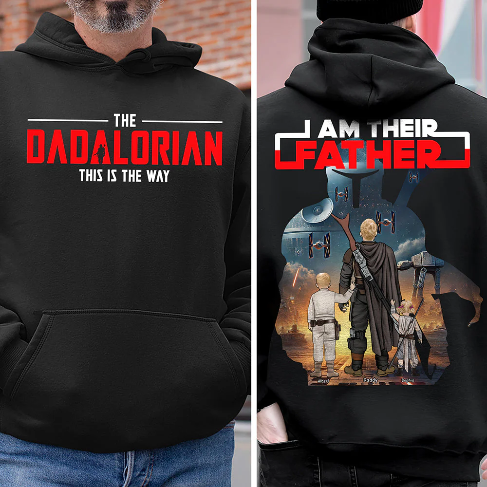 Star Wars The Galaxy Dad - Personalized Tshirt Two Side - Gift for Dad, Father's Day | CL08 - Image 4