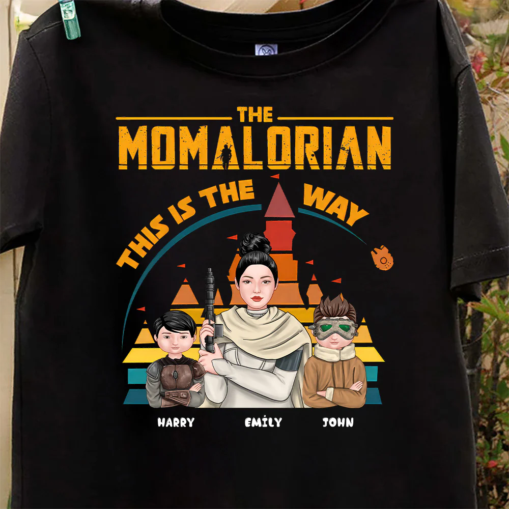 Stwas The Momalorian This Is The Way - Personalized Shirt - Gift For Mom, Mother's Day | CL46 NA94 CU5041905 - Image 8