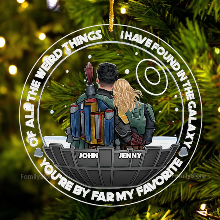 Stwa You Are By Far My Favorite - Gift for Couples - Personalized Acrylic Ornament - CL19 NH96 - Image 2