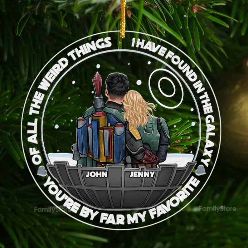 Stwa You Are By Far My Favorite - Gift for Couples - Personalized Acrylic Ornament - CL19 NH96 - Image 4