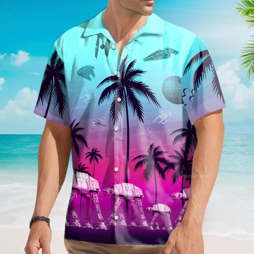 Starwars Summer Beaches - Hawaiian Shirt For Men, Women, Kids - Image 3