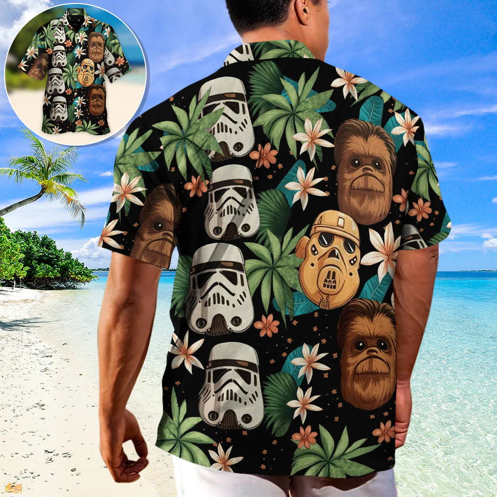 Starwars Tropical Leaf Summer - Hawaiian Shirt For Men, Women, Kids - Image 2