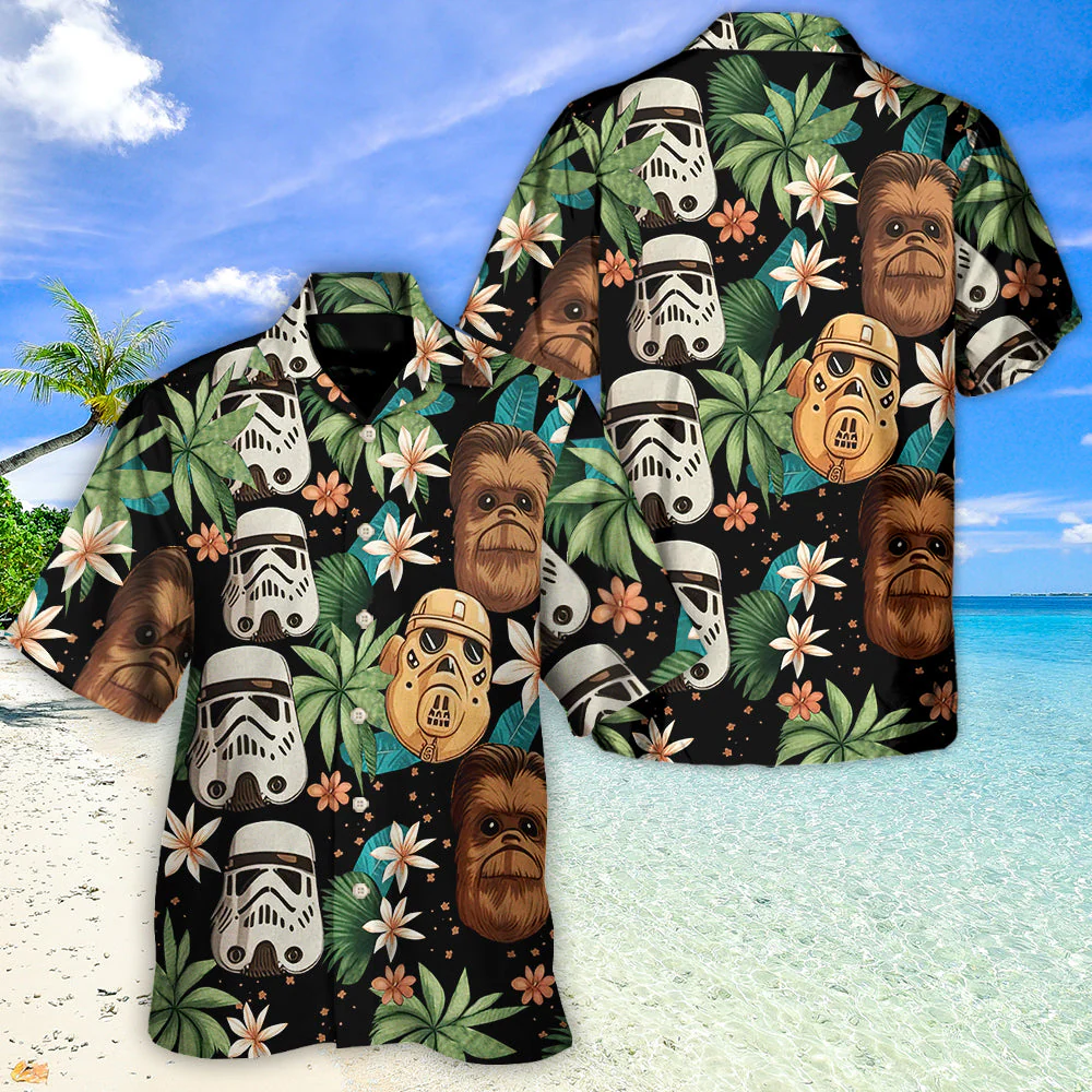 Starwars Tropical Leaf Summer - Hawaiian Shirt For Men, Women, Kids - Image 3