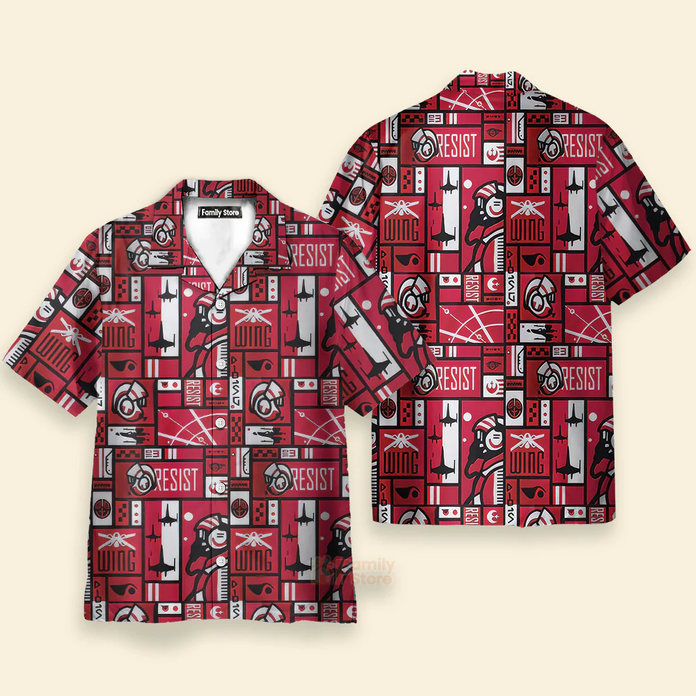 Starwars Wing Resist - Hawaiian Shirt For Men, Women, Kids - Image 3