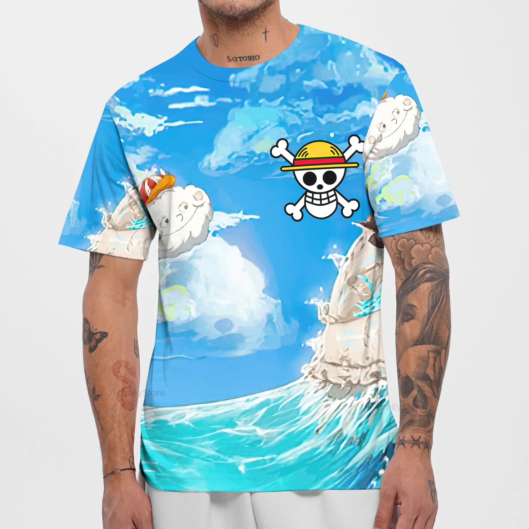 Staw Hat Crew Pirate Captian Dad - Personalized 3D Tshirt - Gift for Dad, Grandpa, Husband | CL11 NH96 - Image 4