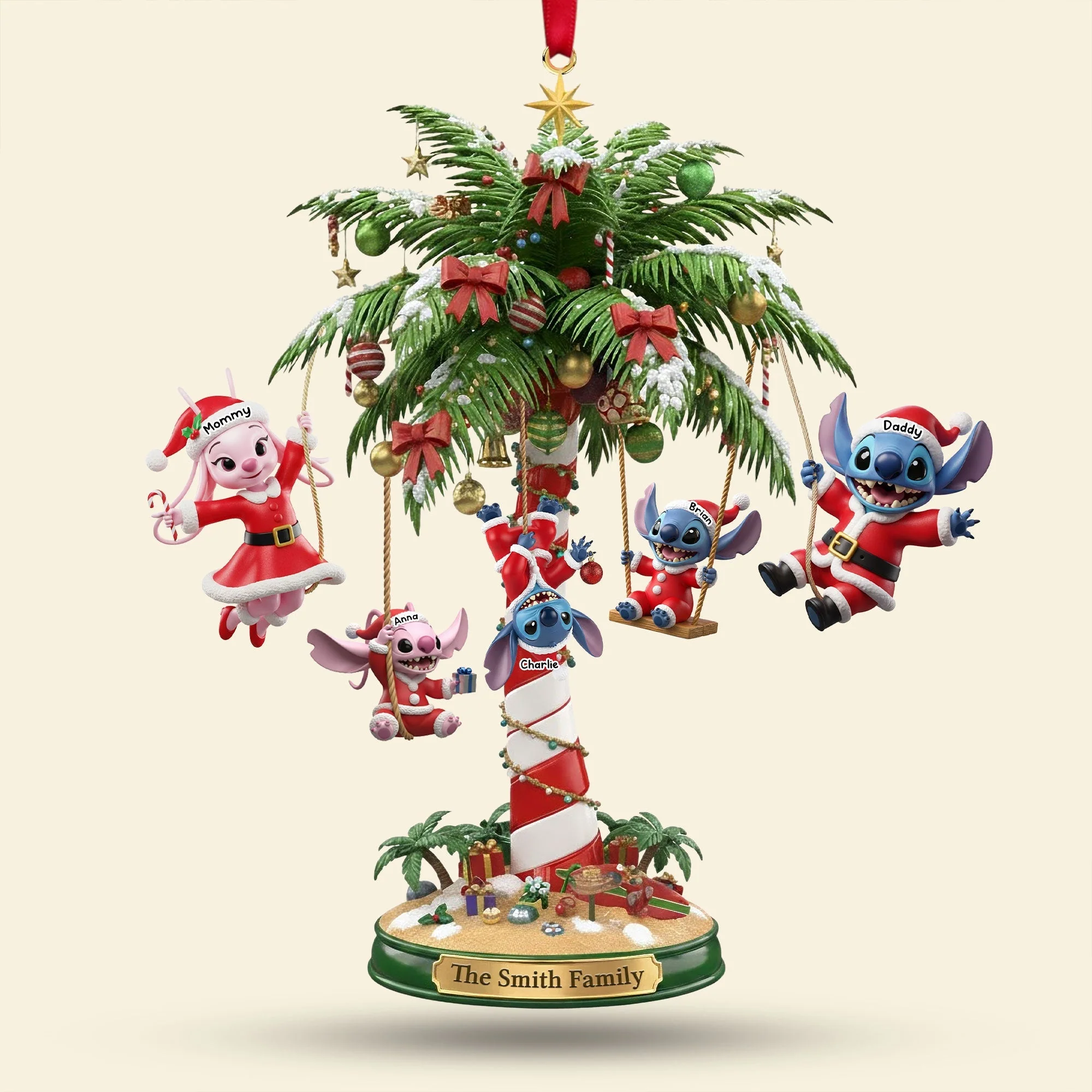 Sti Family - Personalized Acrylic Ornament - Christmas Gift HH01 - Image 3