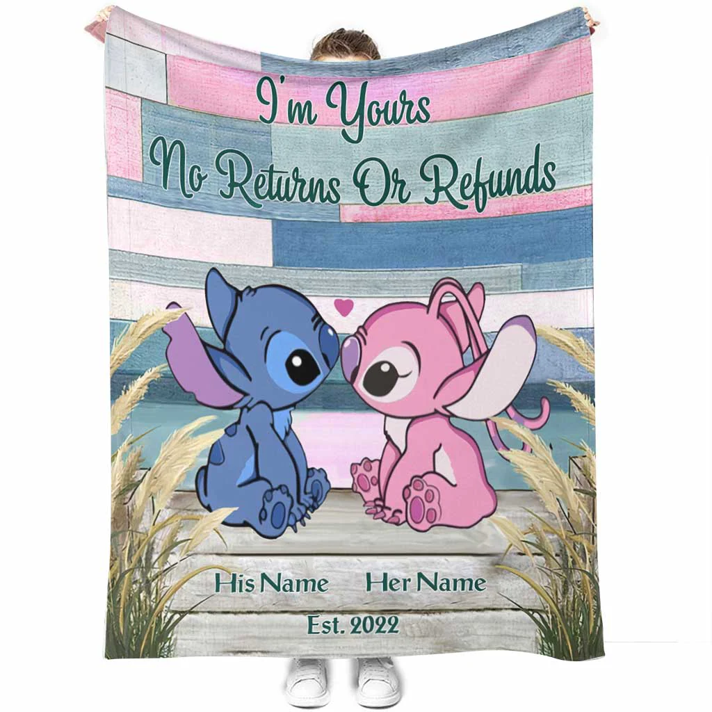 Sti I'm Yours No Returns Or Refunds - Personalized Blanket - Gift For Couples NL122 - Image 6