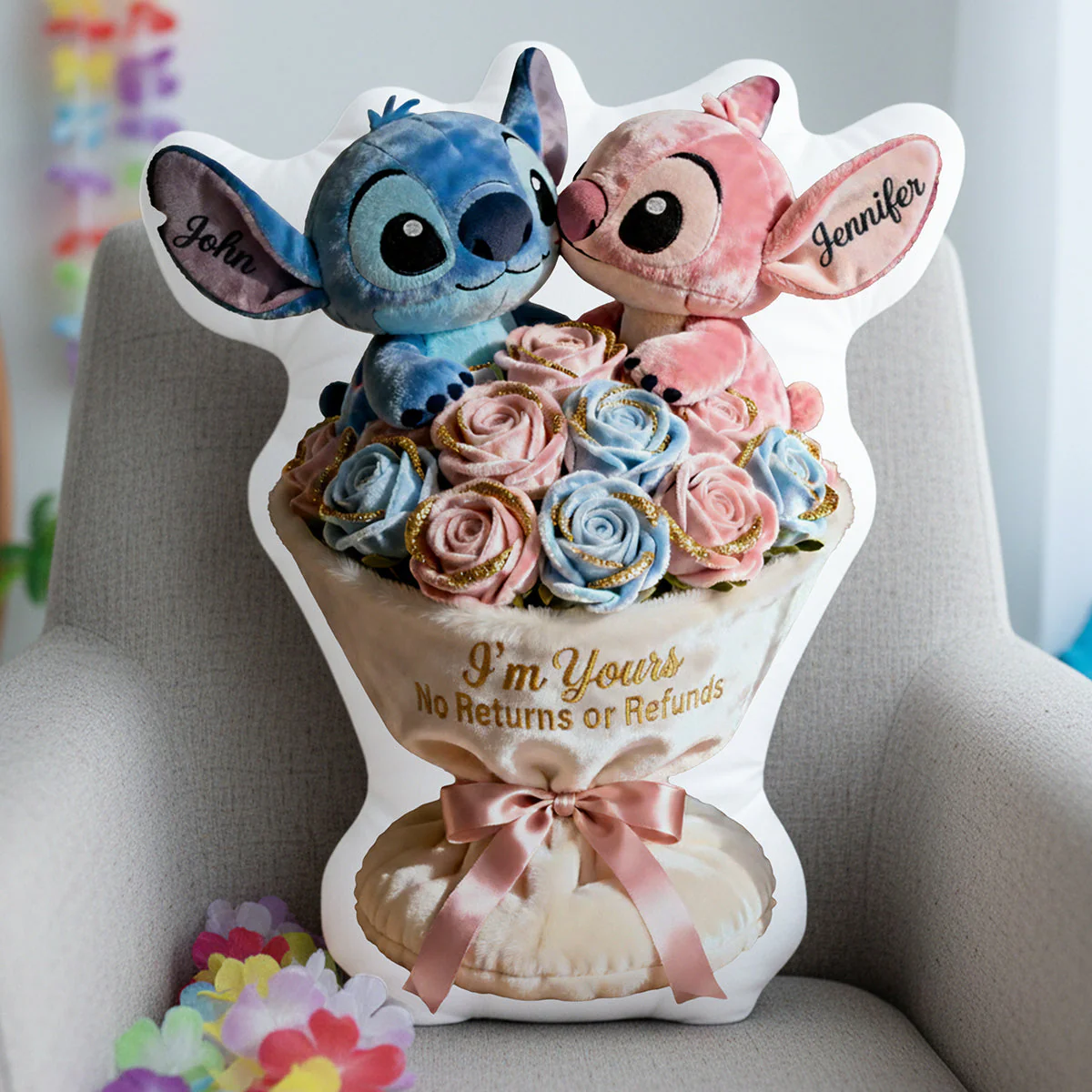 Sti I'm Yours No Returns Or Refunds - Personalized Custom Shape Pillow - Gift For Couple, Movie Fans HH01 - Image 2