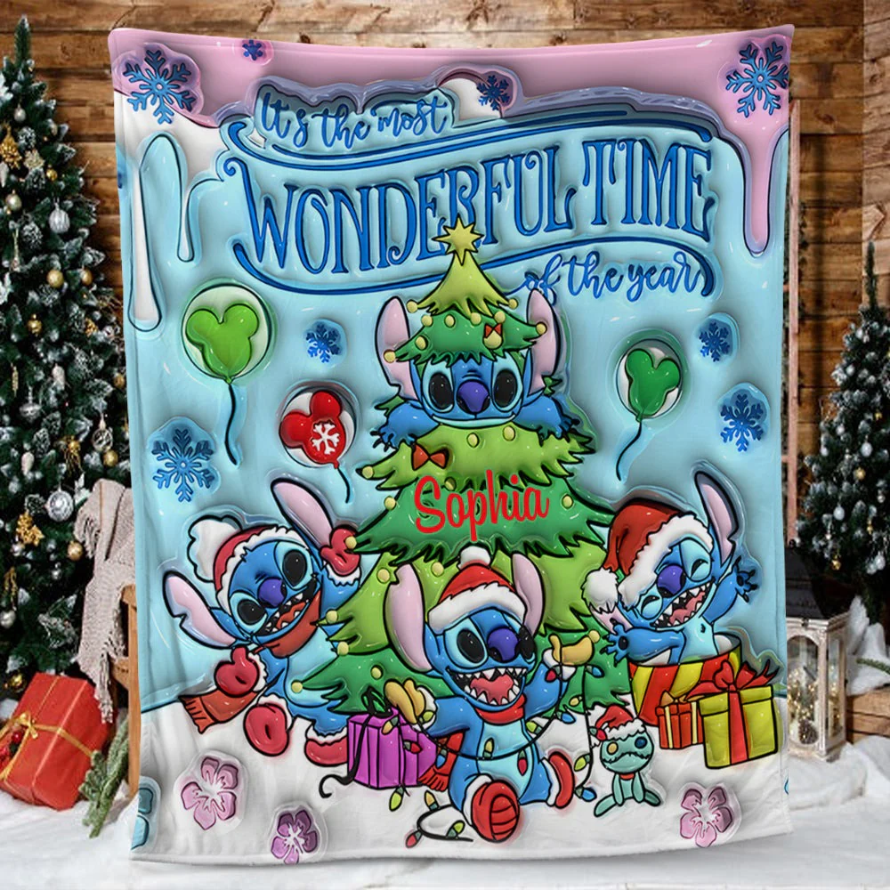 Sti It's The Most Wonderful Time Of The Year - Personalized Blanket - Christmas Gift For Movie Fans NL122