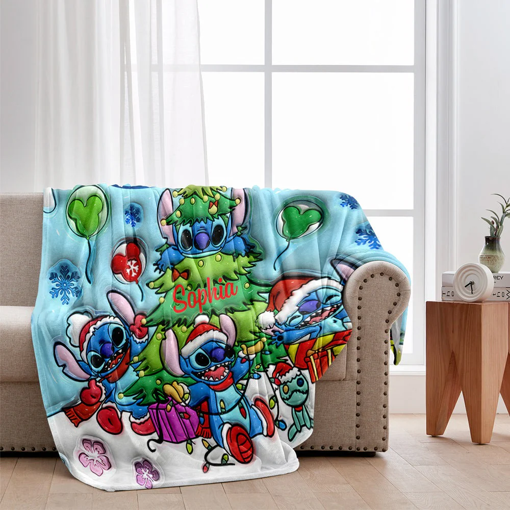 Sti It's The Most Wonderful Time Of The Year - Personalized Blanket - Christmas Gift For Movie Fans NL122 - Image 2