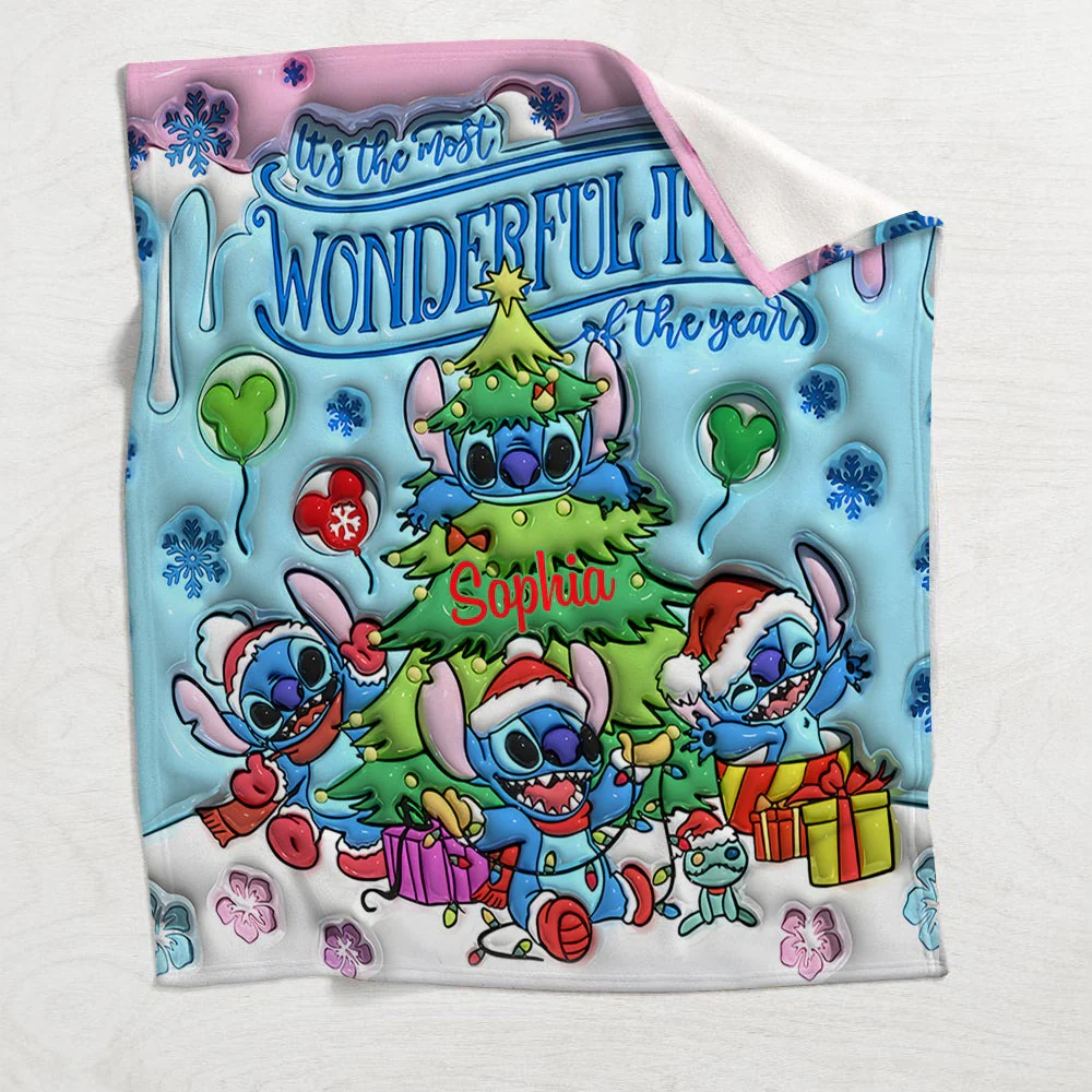 Sti It's The Most Wonderful Time Of The Year - Personalized Blanket - Christmas Gift For Movie Fans NL122 - Image 4