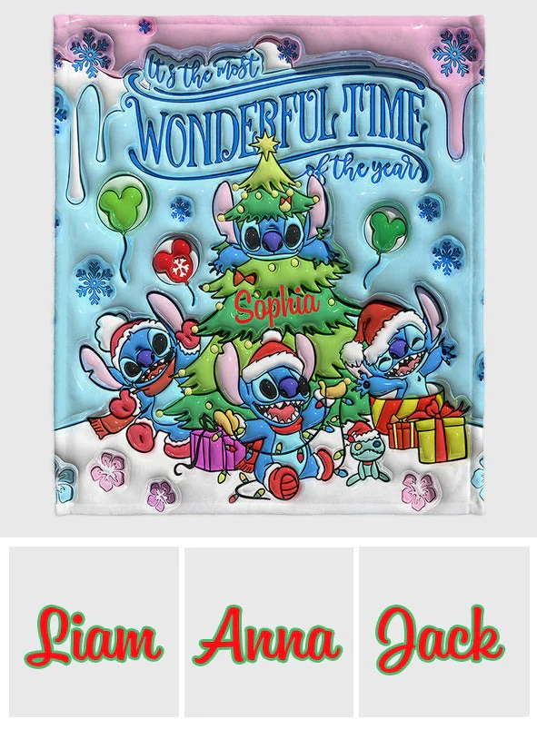 Sti It's The Most Wonderful Time Of The Year - Personalized Blanket - Christmas Gift For Movie Fans NL122 - Image 5