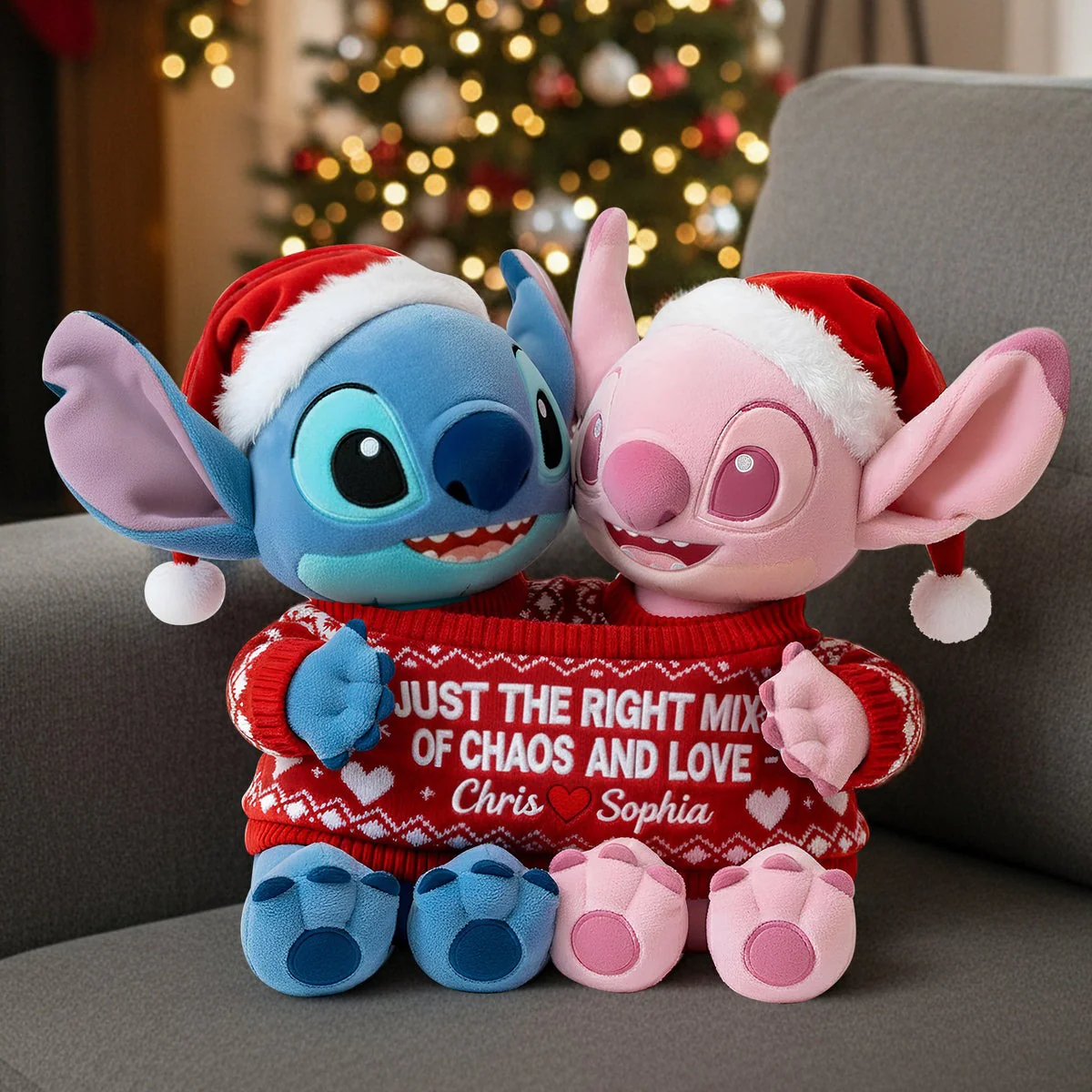 Sti Just The Right Mix Of Chaos And Love - Personalized Custom Shape Pillow - Christmas, Valentine Gift For Couples NL122 - Image 3