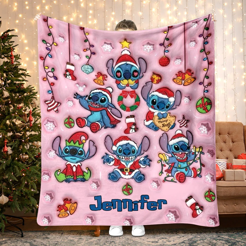 Sti Merry Christmas Together - Personalized Blanket - Christmas Gift For Family, Kids, Movie Fans NL122