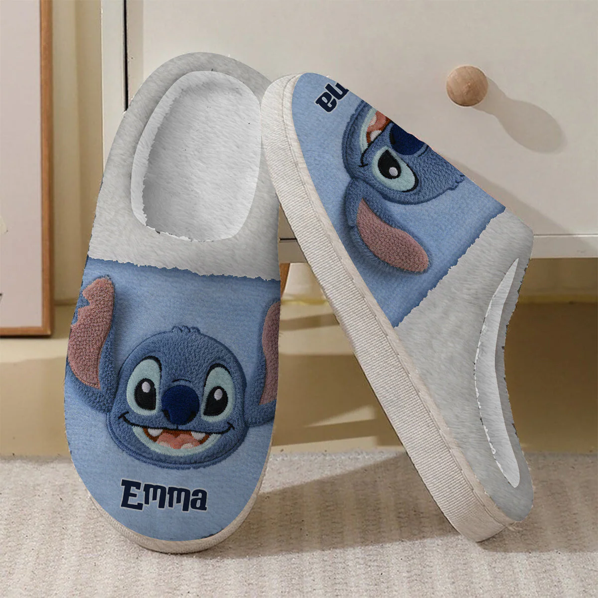 Sti Ohana Means Family Merry Christmas - Personalized Slippers - Gift For Family Members, Movie Fans NA94 - Image 5