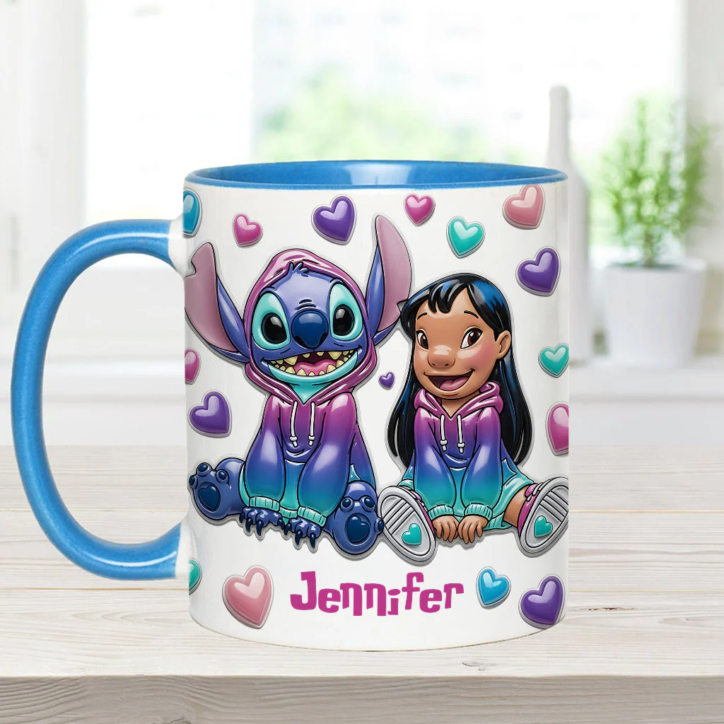 Sti Ohana Means Family - Personalized Accent Mug NL122 - Image 7