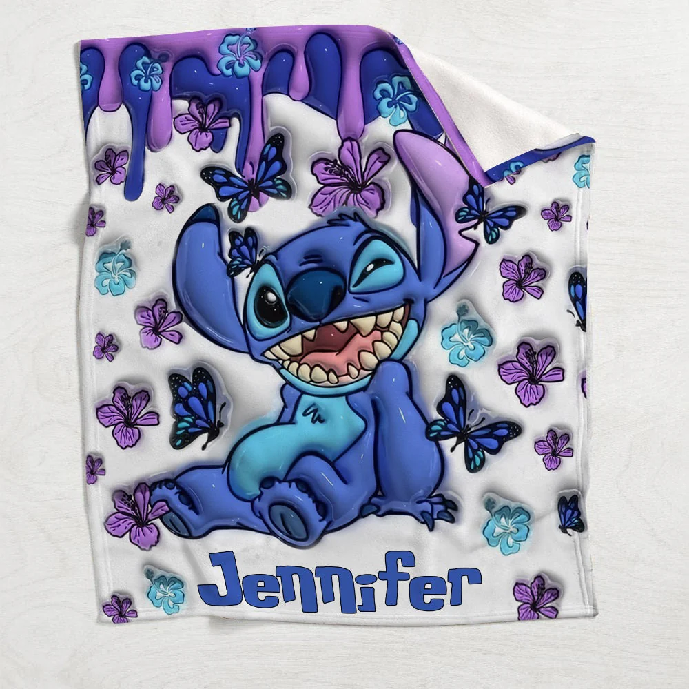 Sti Ohana Means Family - Personalized Blanket - Gifts For Movie Fans NL122 - Image 4
