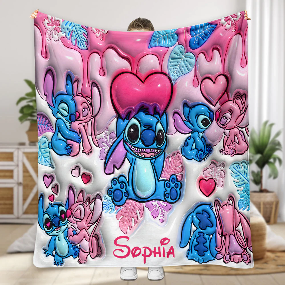 Sti Ohana Means Family - Personalized Blanket NL122