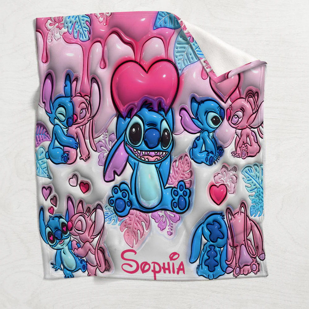 Sti Ohana Means Family - Personalized Blanket NL122 - Image 4