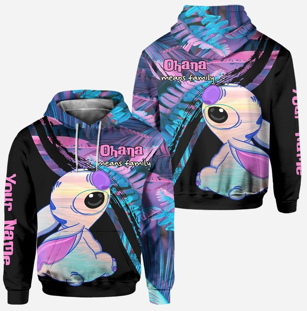 Sti Ohana Means Family - Personalized Hoodie And Leggings NL122 - Image 2