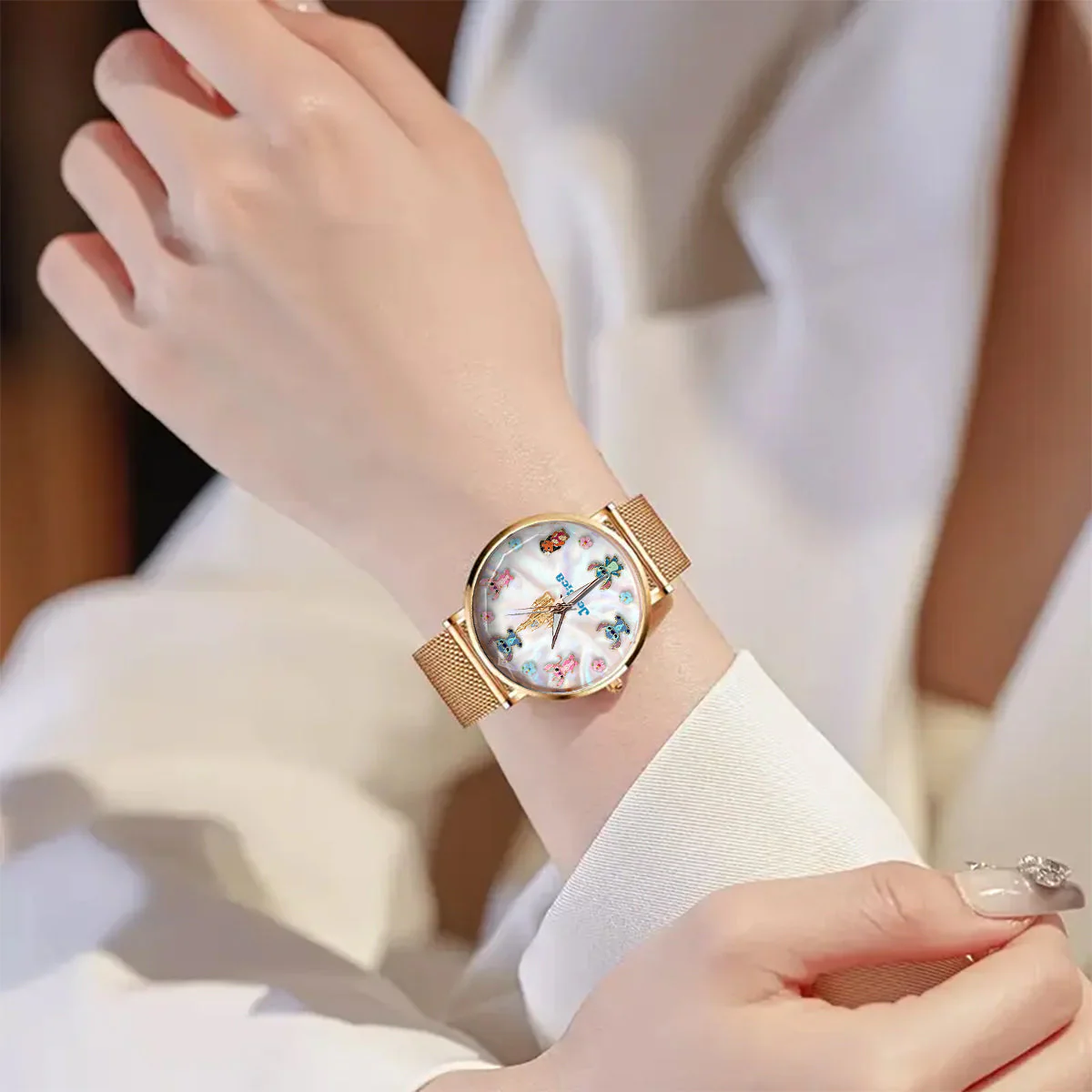 Sti Ohana Means Family - Personalized Women Hand Watch - Gift For Her, Movie Fans NL122 - Image 2