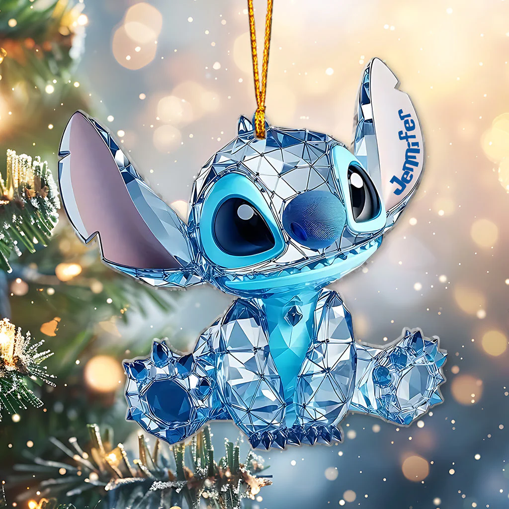 Sti Ohana Merry Christmas - Personalized Acrylic Ornament - Christmas Gift For Fans NA94