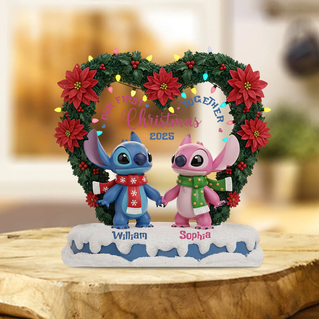 Sti Our First Christmas Together - Personalized Custom Shaped Acrylic Plaque - Christmas Gifts For Couple NL122 - Image 2