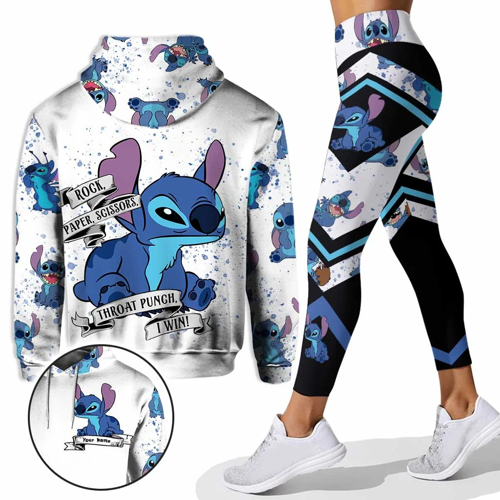 Sti Rock Paper Scissors Throat Punch I Win - Personalized Hoodie And Leggings NL122 - Image 2