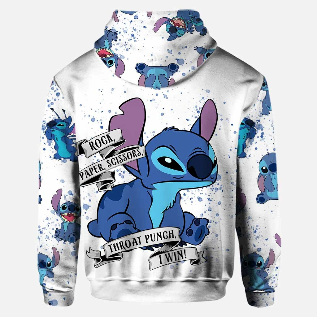 Sti Rock Paper Scissors Throat Punch I Win - Personalized Hoodie And Leggings NL122 - Image 5
