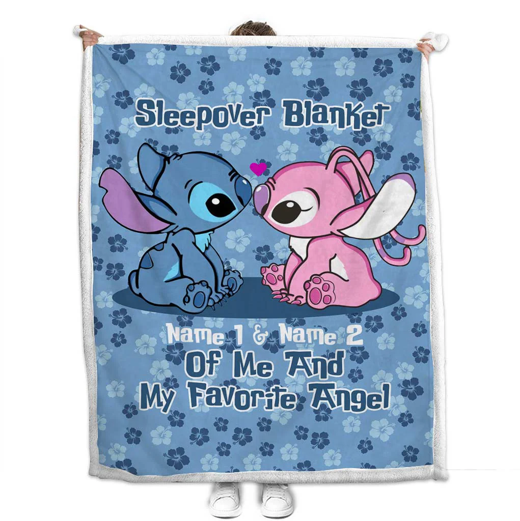Sti Sleepover With My Favorite Angel - Personalized Blanket - Gift For Couples NL122 - Image 6