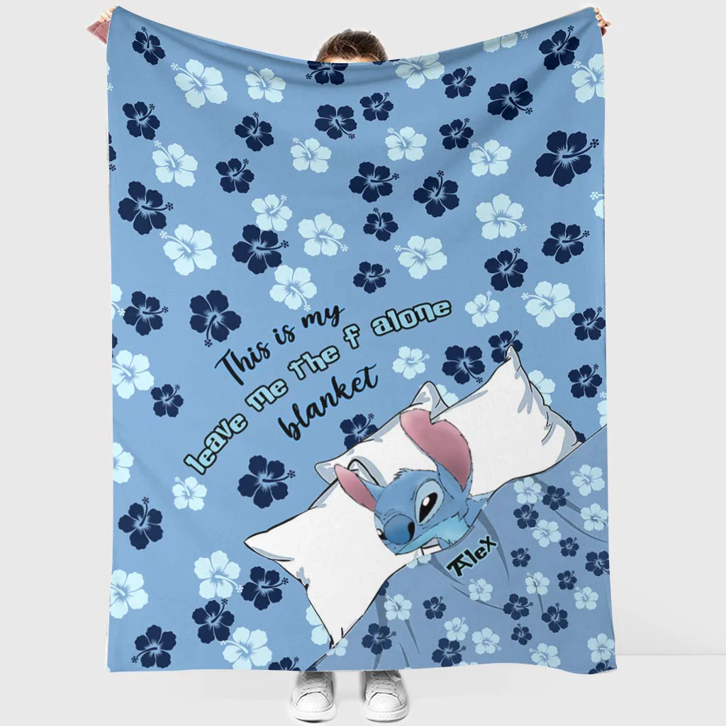 Sti This Is My Leave Me Alone - Personalized Blanket NL122 - Image 2
