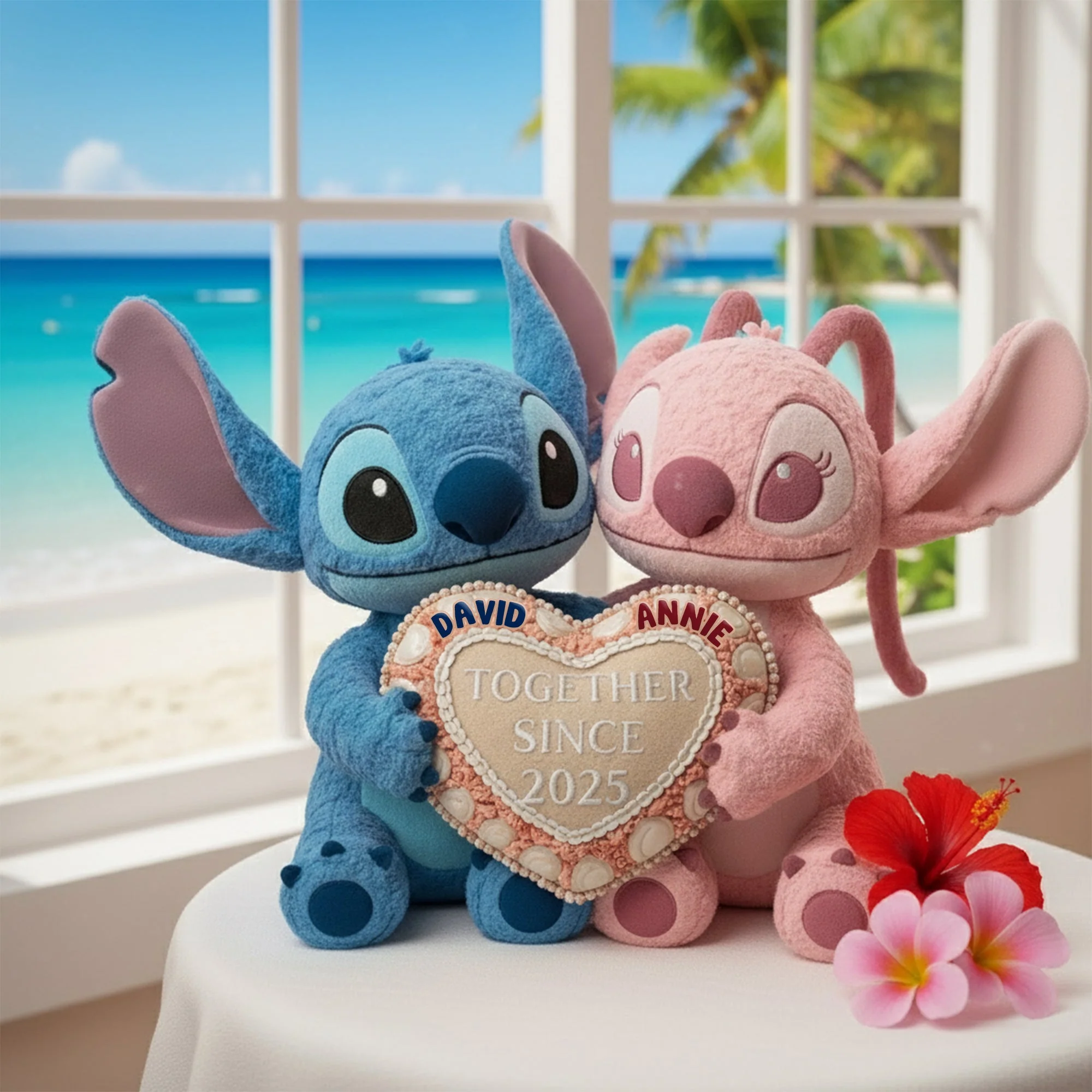 Sti Together We Make It Ohana Blue - Personalized Custom Shape Pillow - Christmas Gift For Couples NA94