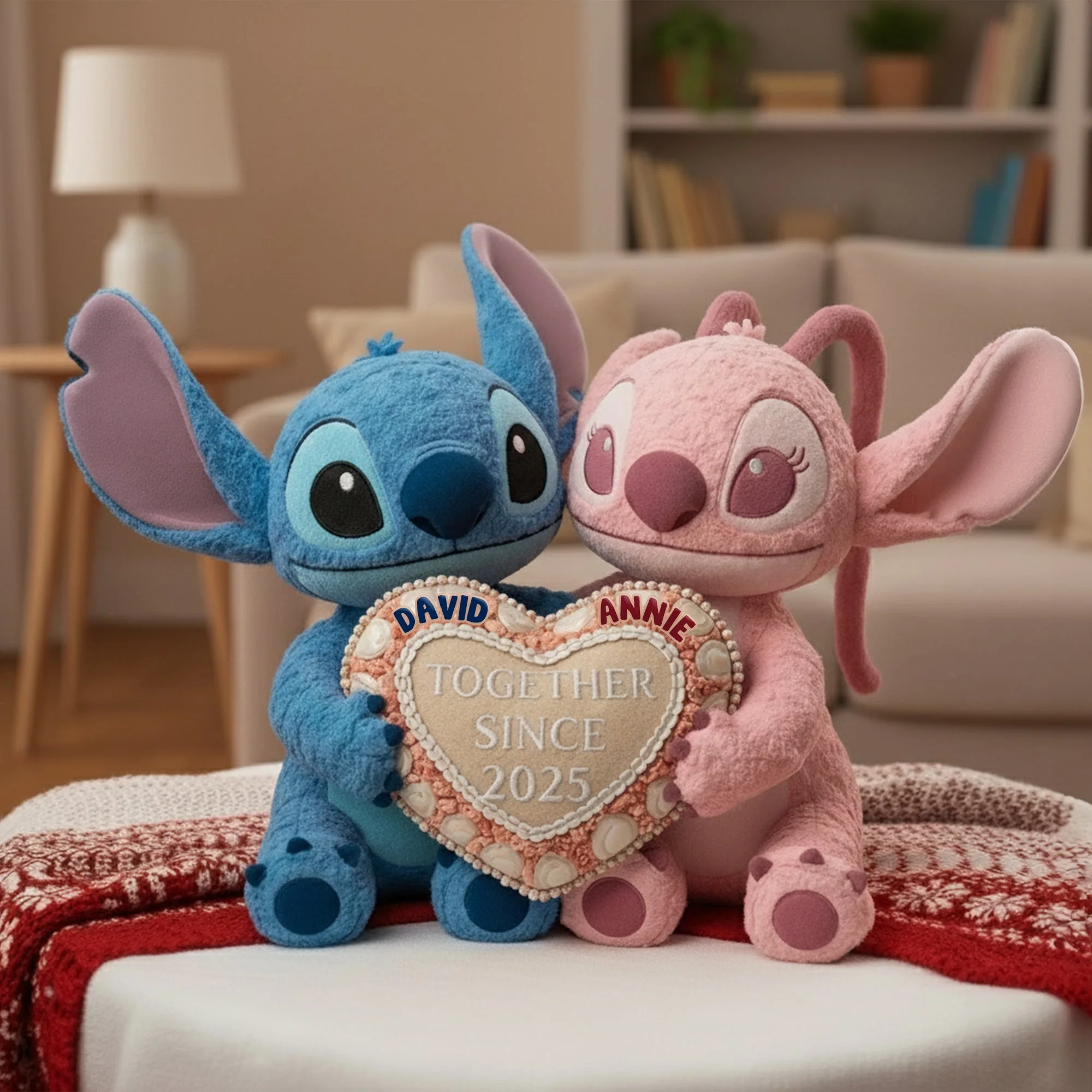 Sti Together We Make It Ohana Blue - Personalized Custom Shape Pillow - Christmas Gift For Couples NA94 - Image 2