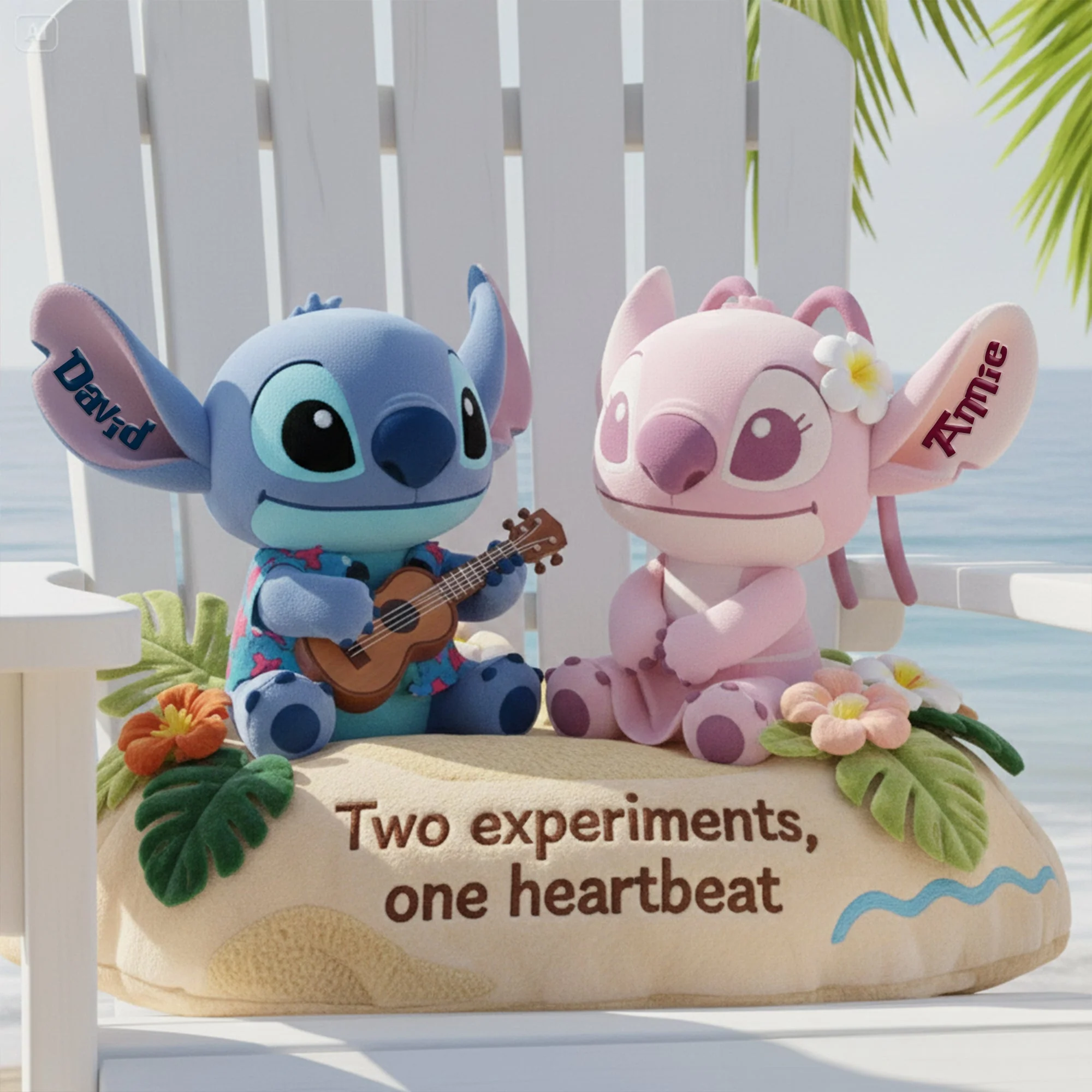 Sti Two Experiments, One Heartbeat - Personalized Custom Shape Pillow - Gift For Couple, Fan Movies HH01 - Image 3
