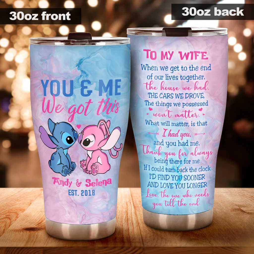 Sti You And Me We Got This - Personalized Stainless Steel Tumbler - Gift For Couples NL122 - Image 2