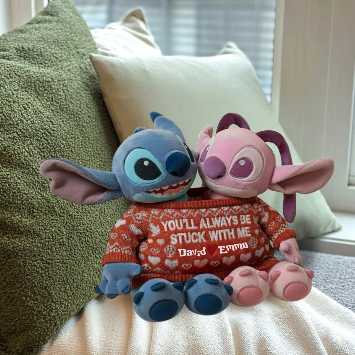 Sti You'll Be Stuck With Me - Personalized Custom Shaped Pillow - Gift For Couples, Movie Fans NL122 - Image 5