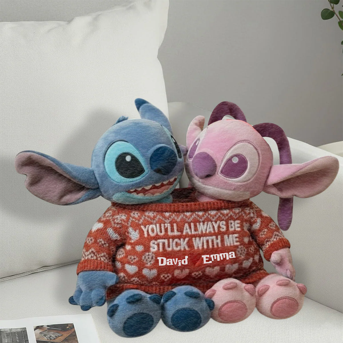 Sti You'll Be Stuck With Me - Personalized Custom Shaped Pillow - Gift For Couples, Movie Fans NL122 - Image 7