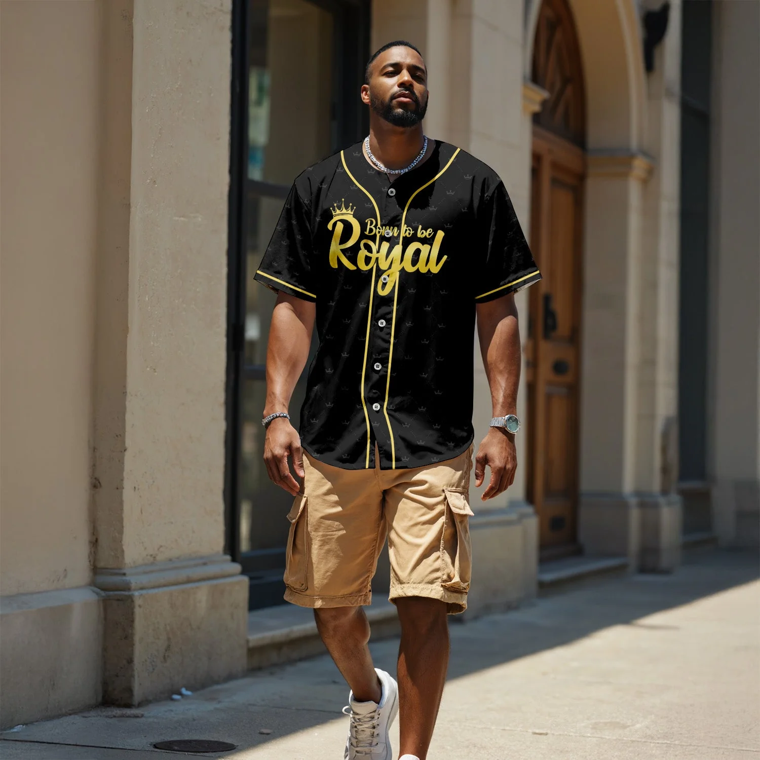Strong Powerful Confident King Blessed Unique - African American Baseball Jersey - Gift for Black Dad, Grandpa, Husband - Image 4