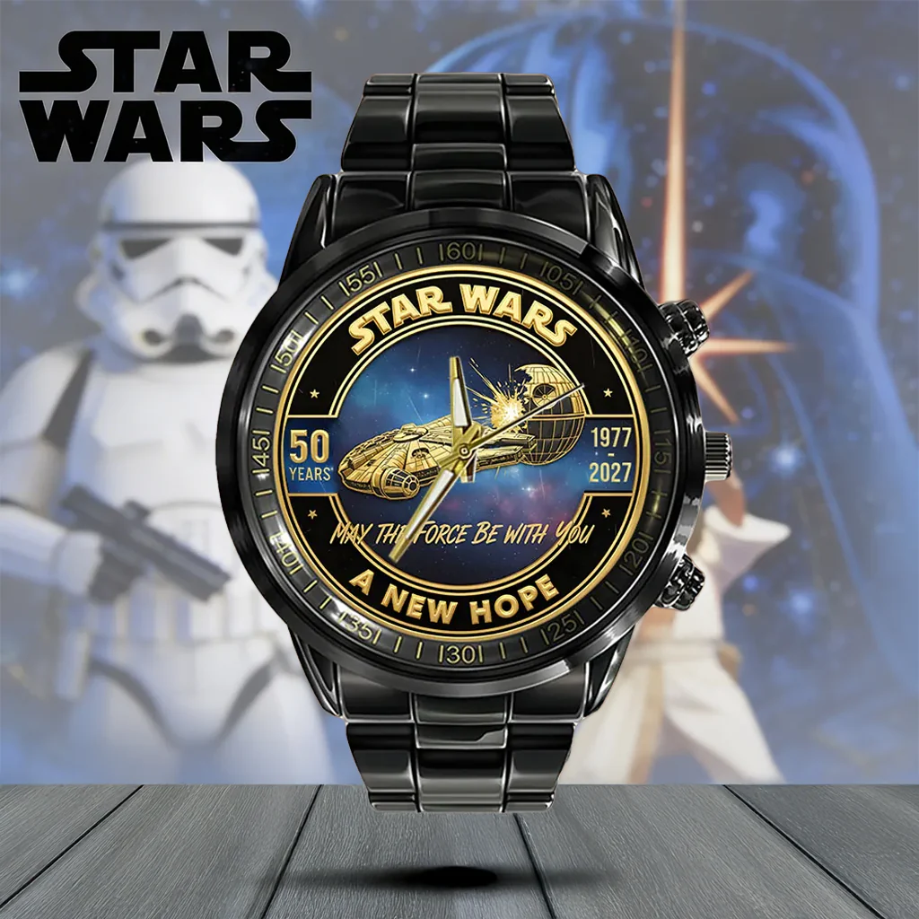 Stwa 50th Anniversary A New Hope - Personalized Hand Watch - Gift For Movie Fans HH01 - Image 3