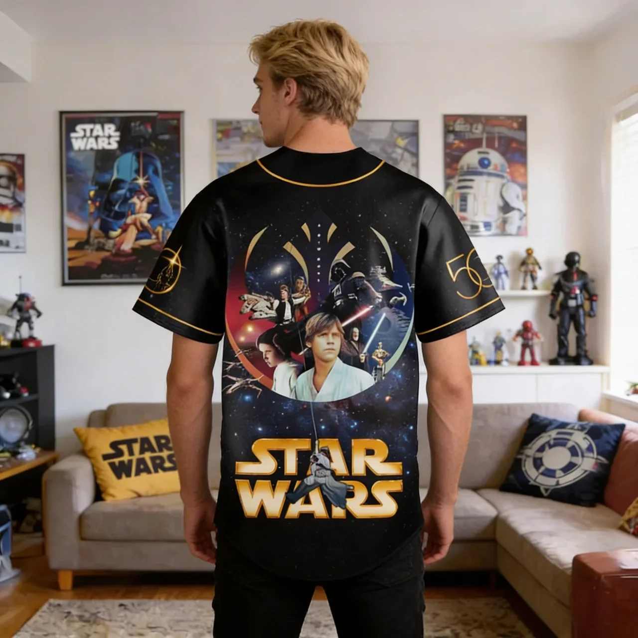 Stwa 50th Anniversary - Personalized Baseball Jersey - Gift For Movie Fans HH01 - Image 3