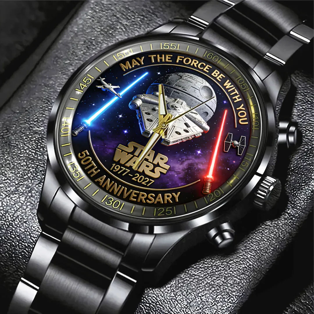 Stwa 50th Anniversary - Personalized Hand Watch - Gift For Movie Fans HH01 - Image 2