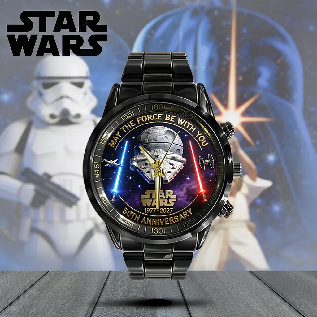 Stwa 50th Anniversary - Personalized Hand Watch - Gift For Movie Fans HH01 - Image 3