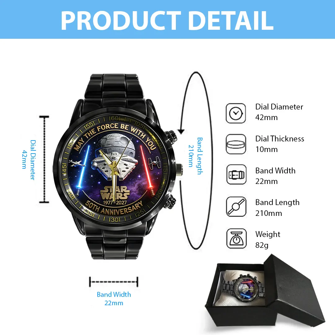 Stwa 50th Anniversary - Personalized Hand Watch - Gift For Movie Fans HH01 - Image 5