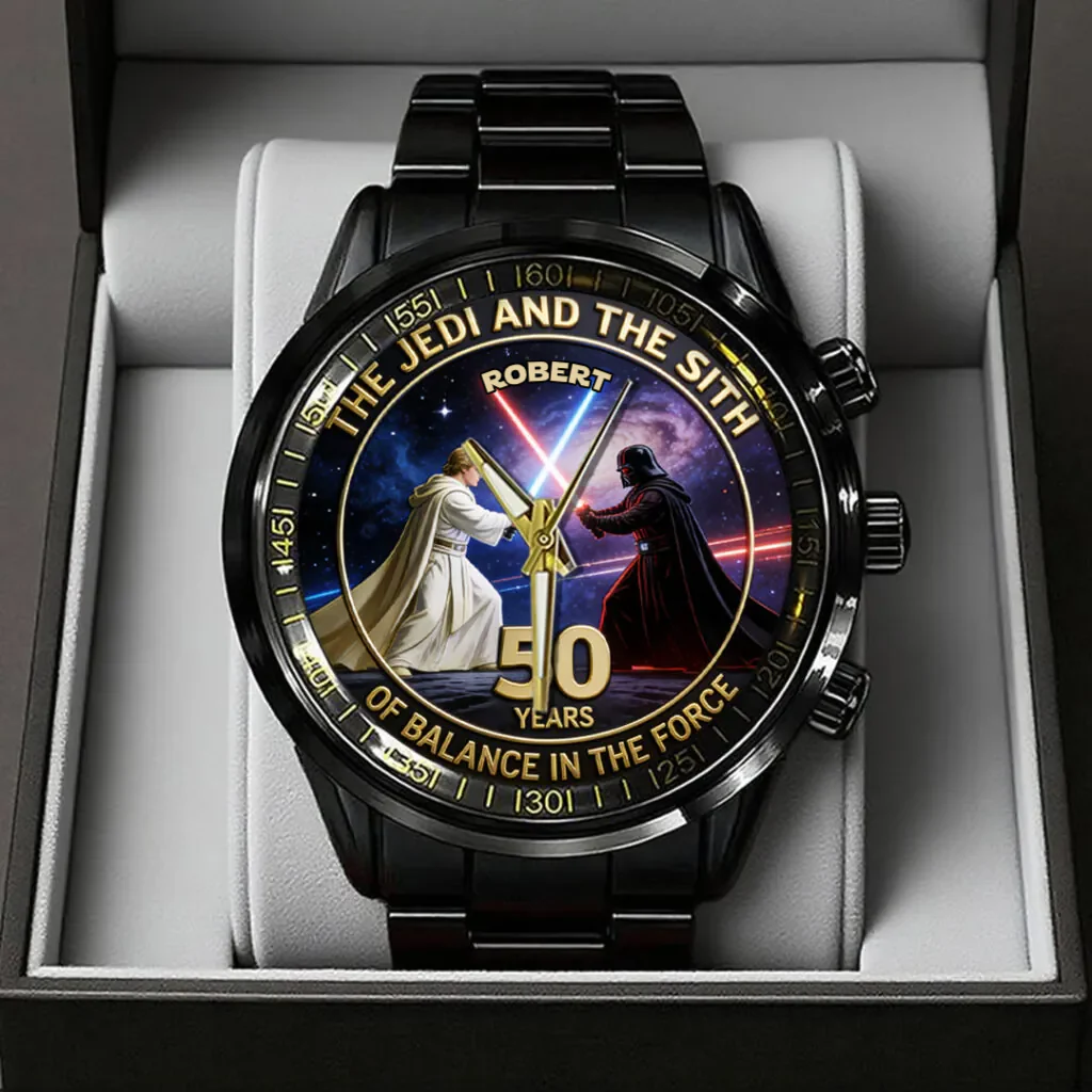 Stwa 50th Anniversary - Personalized Hand Watch - Gift For Movie Fans HH01