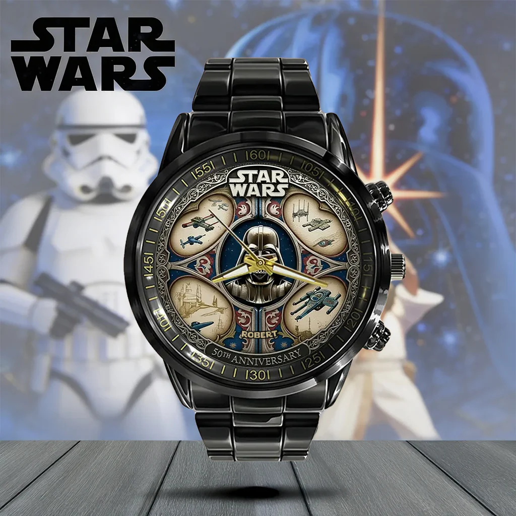 Stwa 50th Anniversary - Personalized Hand Watch - Gift For Movie Fans HH01 - Image 3