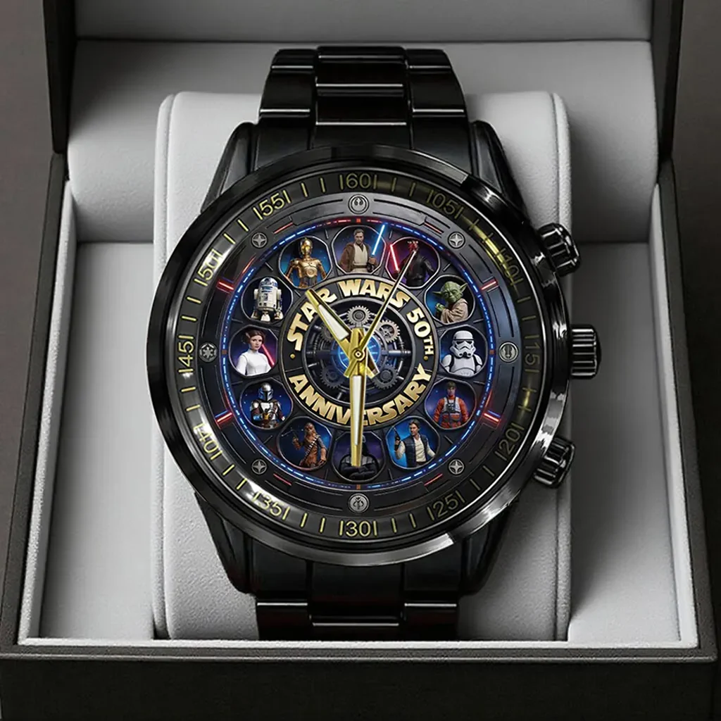 Stwa 50th Anniversary - Personalized Hand Watch - Gift For Movie Fans HH01 - Image 2