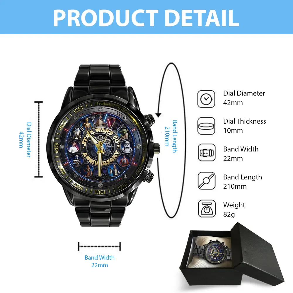 Stwa 50th Anniversary - Personalized Hand Watch - Gift For Movie Fans HH01 - Image 6